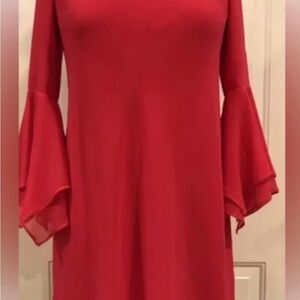 Polo by Ralph Lauren Red Long Sleeve Dress